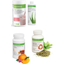 Herbalife Ahududu Beyaz Çikolata Shake Aloe Suyu 50 gr Şeftali Aromalı Çay Thermo Complete Set