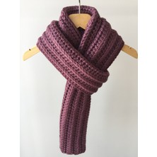 Mora Knit Atkı El Örgüsü Yünlü Özel Iplik Unisexatkı