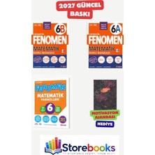 Fenomen Yayıncılık 6.sınıf Matematik A-B Soru Bankası ve Matematik Fasikül Seti ( 7 Fasikül ) Ahşap Poster Hediyeli Maarif Model 2027