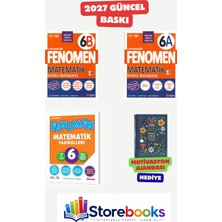 Fenomen Yayıncılık 6.sınıf Matematik A-B Soru Bankası ve Matematik Fasikül Seti ( 7 Fasikül ) Ahşap Poster Hediyeli Maarif Model 2027