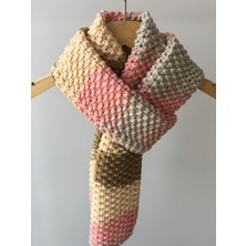 Mora Knit Atkı El Örgüsü %49 Yün Özel Örgü Unisex Atkı
