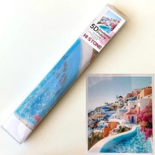 NT Boncuklu Taşlı Pano Mozaik Elmas Goblen Çocuklar Için Diamond Tablo 50 x 65 cm Ege Adası