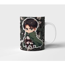 Levi Ackerman Attack On Titan Anime Tasarım Kupa - Hediyelik Kupa - Baskılı Kupa