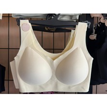 Dikişsiz Lazer Bralet Beyaz Sütyen Best Brada