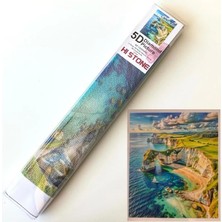 NT Boncuklu Taşlı Pano Mozaik Elmas Goblen Çocuklar Için Diamond Tablo 50 x 65 cm Falezler