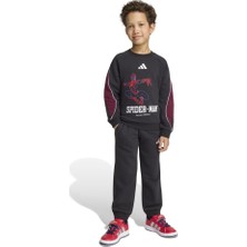 Adidas Lk Mrvl Sm Jog Siyah Çocuk Eşofman Takımı KG6138