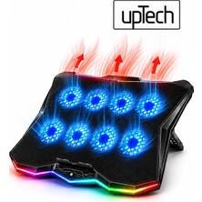 Uptech Rgb Laptop Soğutucu 8 Fanlı Ayarlanabilir Standlı Notebook Soğutucu