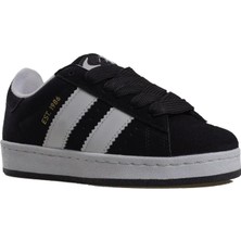 Trend Adımlar Siyah Düz Çizgili Tarz Unisex Sneaker