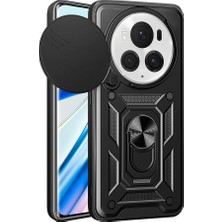 Honor Magic 6 Pro Kılıf Kamera Korumalı Magnetik Standlı Tpu + Pc Zore Sürgülü Vega Kapak - Lyon Tech