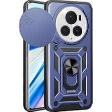 Honor Magic 6 Pro Kılıf Kamera Korumalı Magnetik Standlı Tpu + Pc Zore Sürgülü Vega Kapak - Lyon Tech