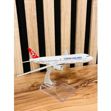 Türk Hava Yolları Boeing 777-300 Metal Maket Uçak Myk Hediye ve Sanat Atölyesi