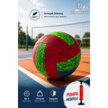 Darovik Soft Touch Yumuşak Yüzey 5 Numara Dikişli Voleybol Topu Iç ve Dış Mekan Çift Astar Top