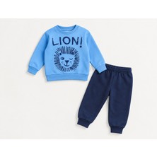 Atabay Kids Lion Baskılı Erkek Bebek Takım
