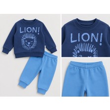 Atabay Kids Lion Baskılı Erkek Bebek Takım
