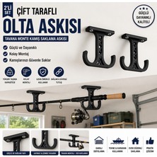 S.F. Jig Tavan Tipi Çift Taraflı Olta Kamışı Askısı – 2’li Set