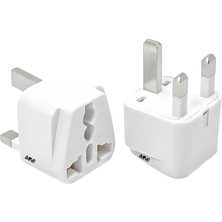MN6 M006 Type G Priz Dönüştürücü 1 Adet – Evrensel Girişli Kıbrıs Hac Umre İngiltere Seyahat Adaptörü 13A 250V