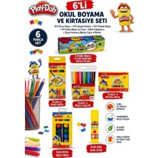 Anı Ofis Kırtasiye 6'lı Okul Boyama ve Kırtasiye Seti - 12'li Kuru, Sulu, Pastel Boya, Keçeli Kalem, Yapıştırıcı ve Oyun Hamuru