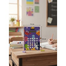 Mono Decors Defter Hesap Makineli 13X18 cm – Güneş Enerjili Hesap Makineli Çizgili Öğrenci Defteri