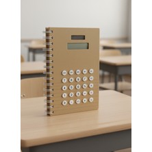 Mono Decors Defter Hesap Makineli 13X18 cm – Güneş Enerjili Hesap Makineli Çizgili Öğrenci Defteri
