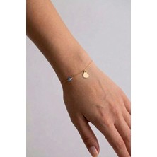 Papatya Silver Orjinal 14 Ayar Sertifikalı Altın Minimalist Nazar Göz Top Zincir Şans Yoncası Bileklik Çeşitleri