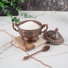 DC Dmt Copper DMT COPPER HOME Gaziantep Bakır Zamak 2 adet Şekerlik Kase  yük:11cm Geniş:13 cm&(2'li Set takımı)