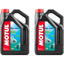 Hızlı Balık Motul Marıne Tech 4t 25W-40 5 Lt Tekne Motor Yağı 2 Adet