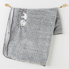 Andywawa AC26033 Keep Smiling Welsoft Battaniye 90X85 Grey