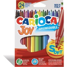 Carioca Joy Süper Yıkanabilir Keçeli Boya Kalemi 24 Lü 40615