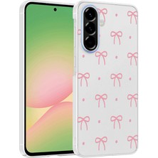 Büşra Ayhan Galaxy A36 Kılıf Çiçek ve Fiyonk Desenli Kamera Yükseltili Bsay Premium