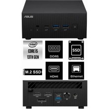Asus Ryzen 9 5900HX PN52-B-S9057MD-K159 32GB 512GB M.2 + 500GB SSD Amd Radeon Graphics W11PRO Mını Pc