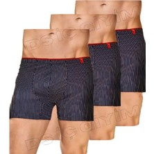 Berrak 4433 Erkek Çizgili Sport Boxer 3 Adet