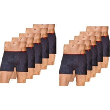 Berrak 4433 Erkek Çizgili Sport Boxer 10 Adet