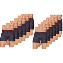 Berrak 4433 Erkek Çizgili Sport Boxer 12 Adet