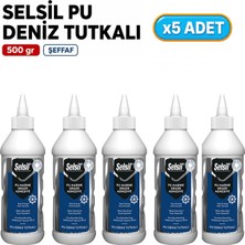 Selsil Arge Toptan Pu Deniz Tutkalı Şeffaf 500 gr 5 Adet
