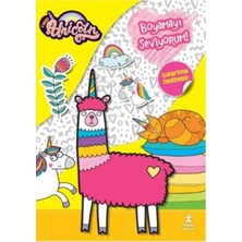 Doğan Kitap I Love Unicorn Boyamayı Seviyorum Çıkartma Hediyeli Doğan Çocuk