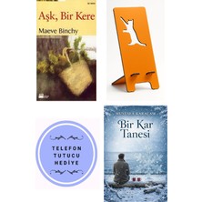 Belirtilmemiş Aşk Bir Kere - Maeve Binchy + Telefon Tutucu + Bir Kar Tanesi