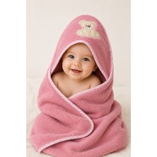 Belirtilmemiş *ihraç Fazlası* %100 Pamuk Kapüşonlu Bebek Kundak Havlusu Microcotton 100X100 cm –hafif Kusurludur-