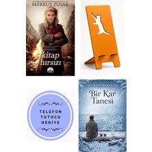 Belirtilmemiş Kitap Hırsızı - Markus Zusak + Telefon Tutucu + Bir Kar Tanesi