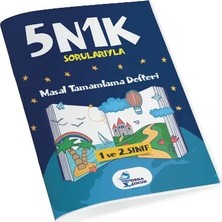Orka Çocuk Yayınları 5N1K Sorularıyla Masal Tamamlama Defteri Lacivert Orka Çocuk