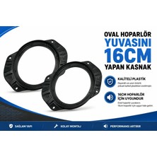YSN Sounds Oval Yani 6x9" Hoparlör Yerine 16 cm Hoparlör Takma Kasnağı  - Oval Hoparlör Yerine 16CM Hoparlör Kasnağı - 2 Adet