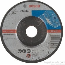 TeknoKapsül Bosch - Standard Seri Metal Için Bombeli Taşlama Diski (Taş) - A 24 P Bf, 125 Mm, 22,23 Mm, 6,0 mm
