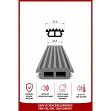 MAKPLASTİK FİTİL PROFİL A 229 Paspas Fitili 20 Metre Gri