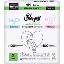 TeknoKapsül Sleepy Natural Double Soft Süper 2 Mini 3-6 kg 68'li