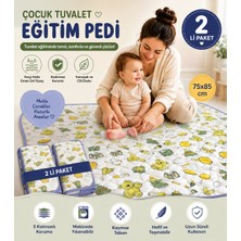 CDE Desenli, Yıkanabilir ve Sıvı Geçirmez Çocuk Tuvalet Eğitim Pedi (75X85 Cm) (2 Li Paket)
