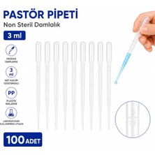 Labolist Pastör Pipeti Non Steril Damlalık 3 ml Plastik 100 Adet