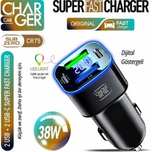 Çakmak Şarj Rgb 38W Akü Voltaj Göstergeli