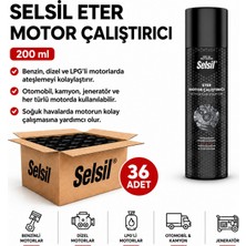 Selsil Arge Toptan Eter Motor Çalıştırıcı 200 ml 36 Adet