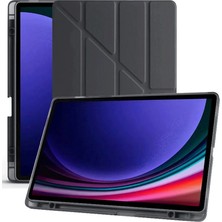 HemenGo Samsung Galaxy X510 Tab S9 Fe 11 Kılıf Kalemlikli Mars Tablet Kılıfı - Siyah