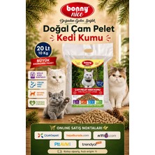 Bonny Nice Doğal Kedi Kumu Çam Pellet 10 kg 20 L