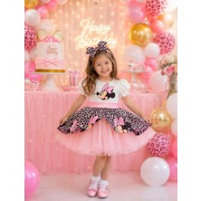 Minnie Mouse Elbise, Kız Çocuk Tüllü Elbise, Mickey Mouse Kız Çocuk Elbise